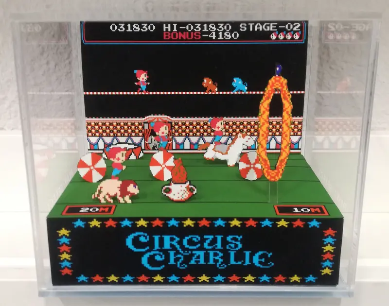 Circus Charlie Cubic Diorama 1