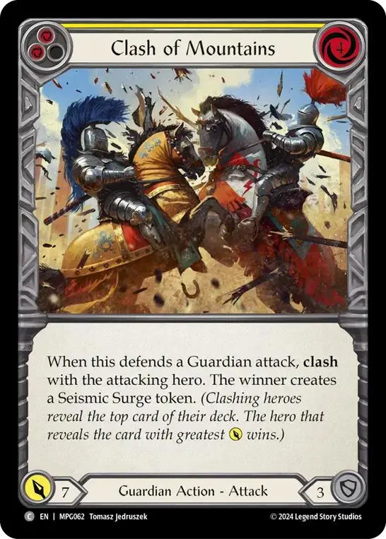 Clash Of Mountains (Yellow) [Mpg062] (Mastery Pack Guardian)  Rainbow Foil 1