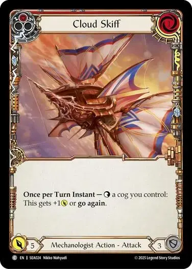 Cloud Skiff (Red) [Sea024] (High Seas)  Rainbow Foil 1