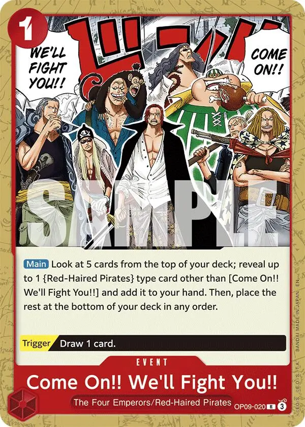 Come On!! We'll Fight You!! (Reprint) [Starter Deck: Red Shanks] 1