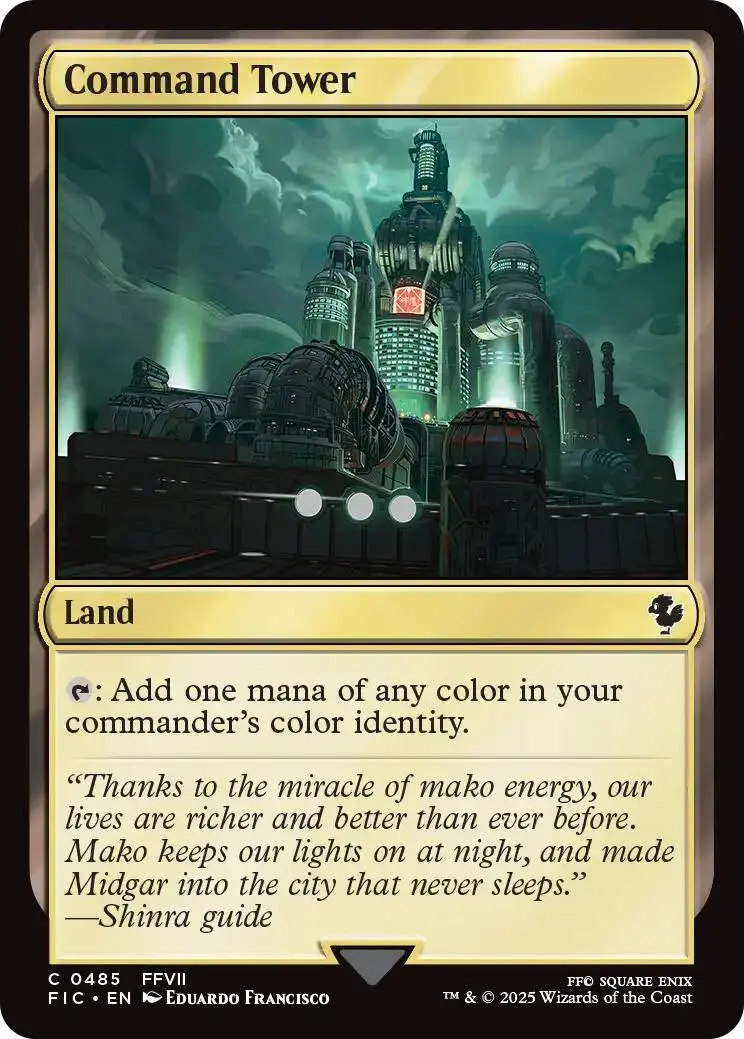 Command Tower (0485) (Surge Foil) [Final Fantasy Commander] 1