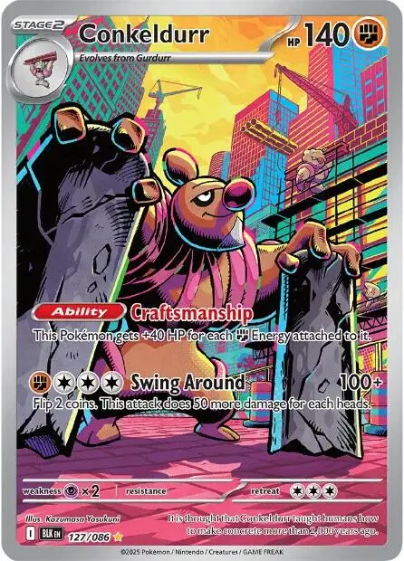 Conkeldurr (127/086) [Scarlet & Violet: Black Bolt] 1