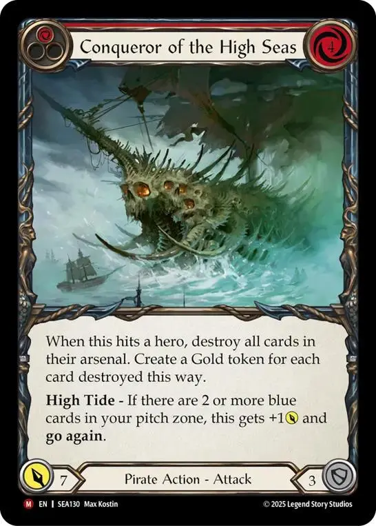 Conqueror Of The High Seas (Rainbow Foil) [Sea130] (High Seas)  Rainbow Foil 1