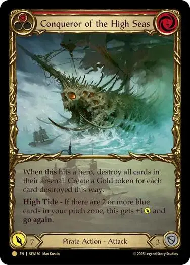 Conqueror Of The High Seas (Treasure) [Sea130] (High Seas)  Cold Foil 1