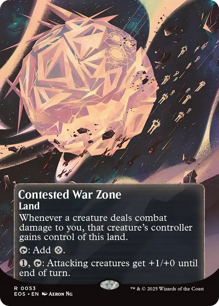 Contested War Zone (0053) (Borderless) [Edge Of Eternities: Stellar Sights] 1