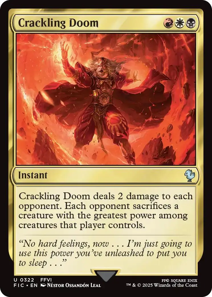 Crackling Doom (Surge Foil) [Final Fantasy Commander] 1