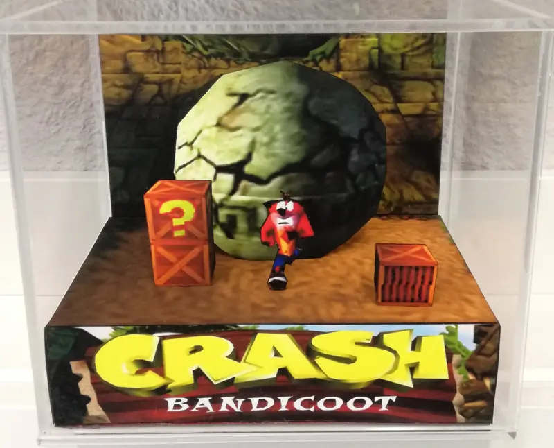 Crash Bandicoot Cubic Diorama 1