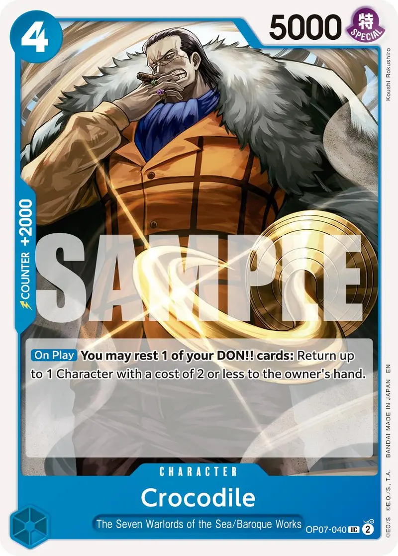 Crocodile (Op07-040) (Reprint) [Premium Booster -The Best- Vol. 2] 1