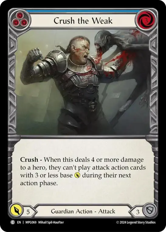 Crush The Weak (Blue) [Mpg069] (Mastery Pack Guardian) 1