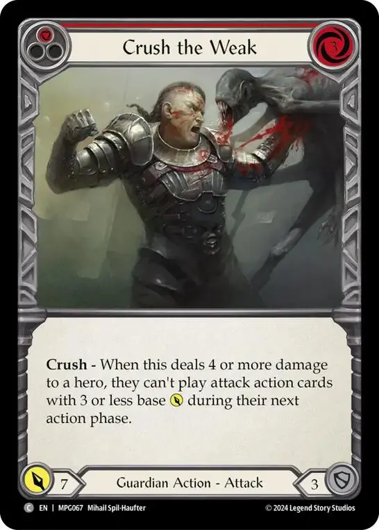 Crush The Weak (Red) [Mpg067] (Mastery Pack Guardian) 1