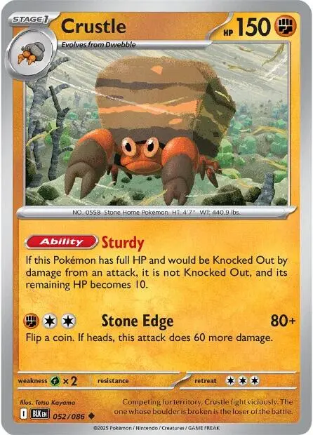 Crustle (052/086) [Scarlet & Violet: Black Bolt] 1