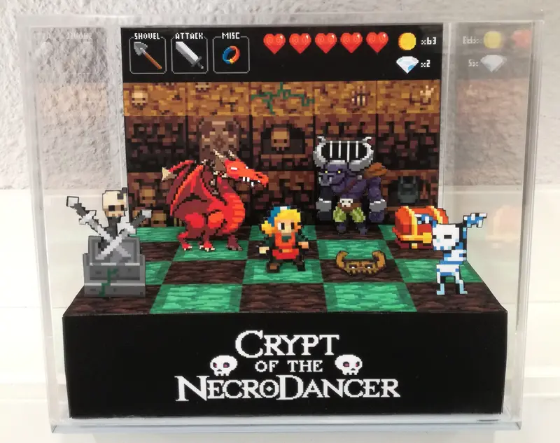 Crypt Of The Necrodancer Cubic Diorama 1