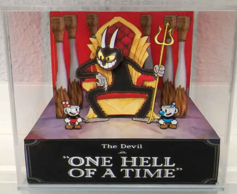Cuphead Devil Cubic Diorama 1