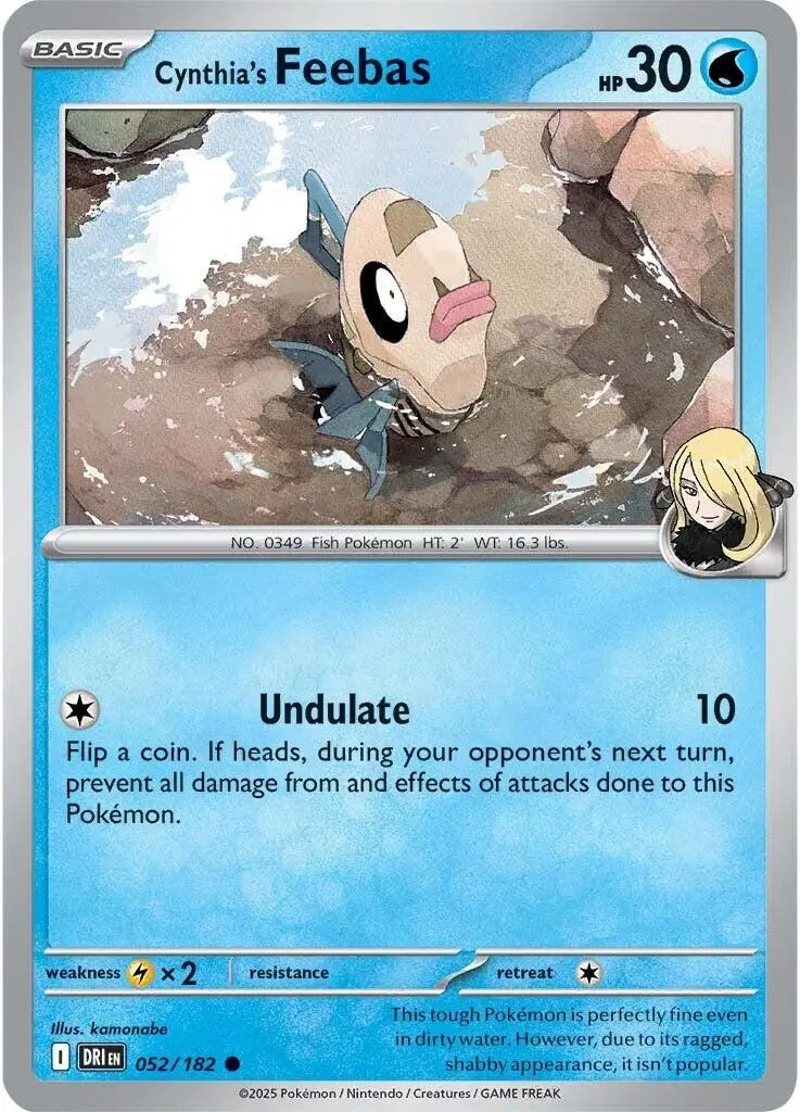 Cynthia's Feebas (052/182) [Scarlet & Violet: Destined Rivals] 1
