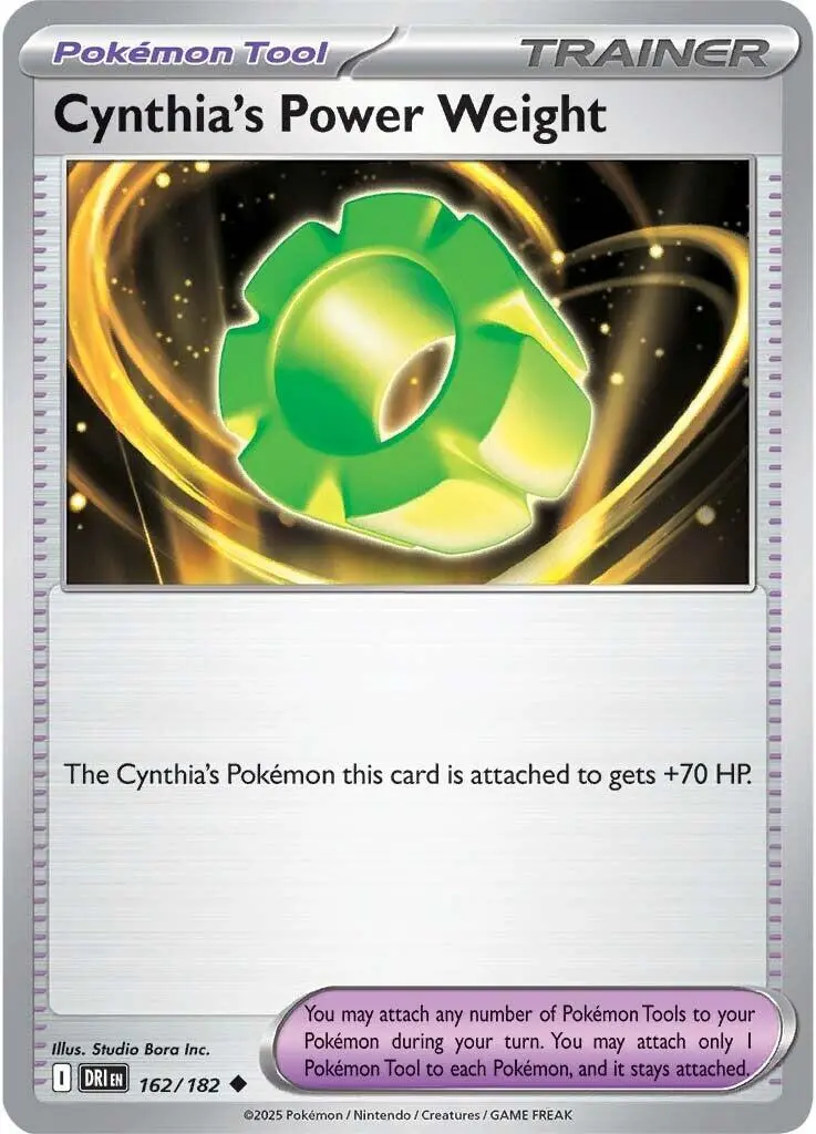Cynthia's Power Weight (162/182) [Scarlet & Violet: Destined Rivals] 1