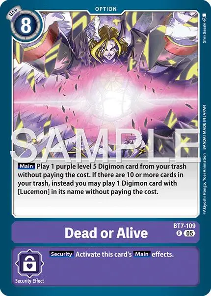Dead Or Alive [Bt7-109] (Reprint) [Advanced Booster Digimon Generation] 1