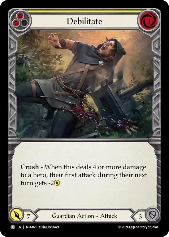 Debilitate (Yellow) [Mpg071] (Mastery Pack Guardian) 1