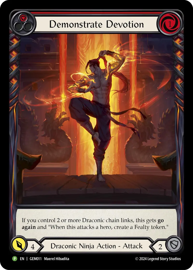 Demonstrate Devotion (Red) [Gem011] (Gem Pack 1)  Rainbow Foil 1
