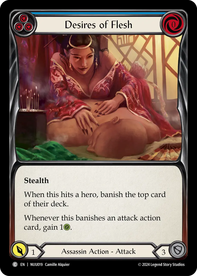 Desires Of Flesh (Blue) [Nuu019] (Part The Mistveil Nuu Blitz Deck) 1