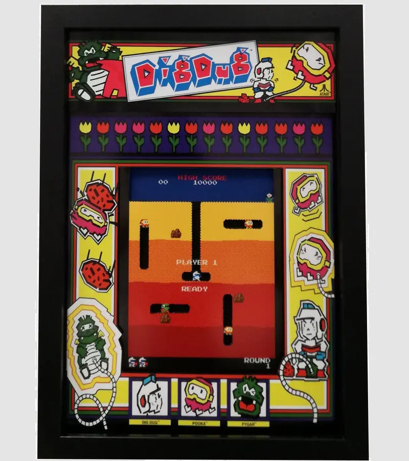 Dig Dug Arcade Diorama 1