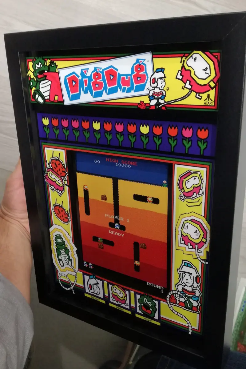 Dig Dug Arcade Diorama 2