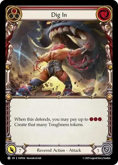 Dig In (Red) [Sup036] (Super Slam)  Rainbow Foil 1