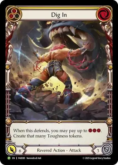 Dig In (Yellow) [Fab384] (Promo)  Rainbow Foil 1