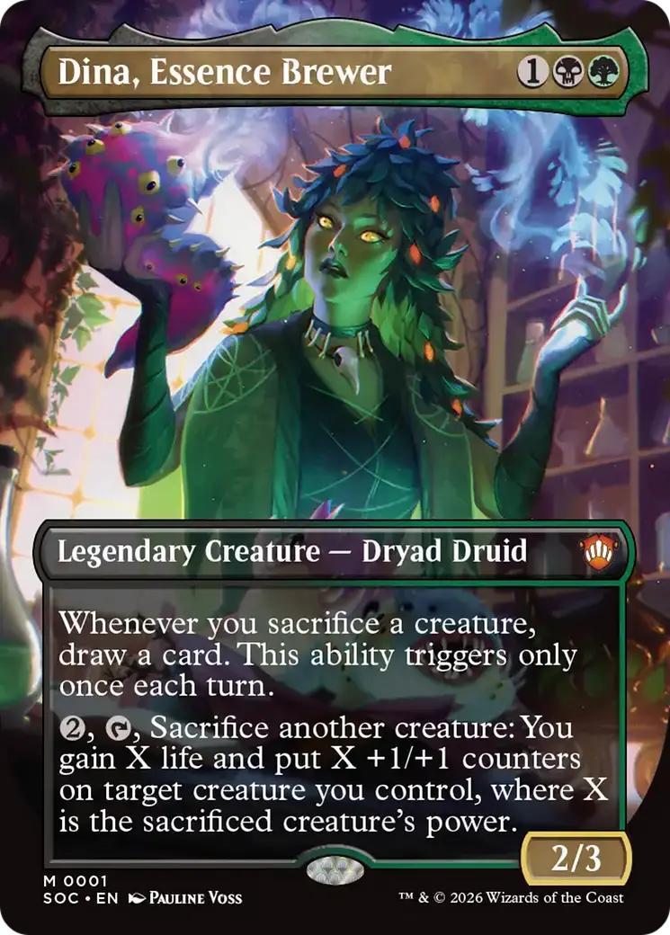 Dina, Essence Brewer (Borderless) [Secrets Of Strixhaven Commander] 1