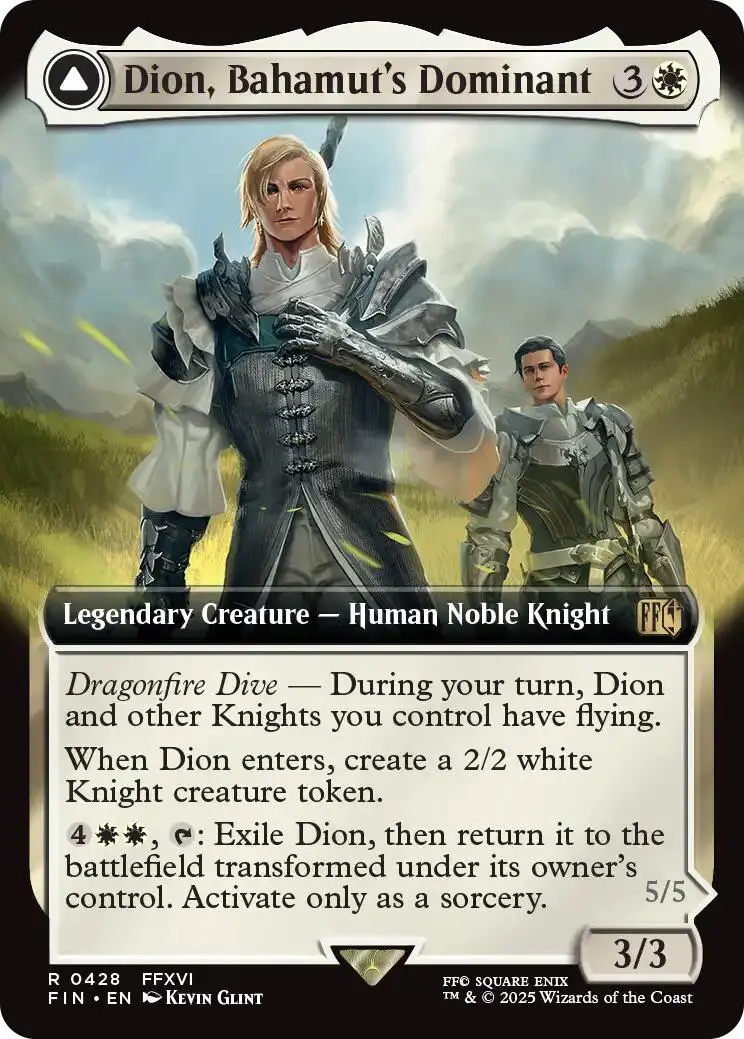 Dion, Bahamut's Dominant // Bahamut, Warden Of Light (Extended Art) [Final Fantasy] 1