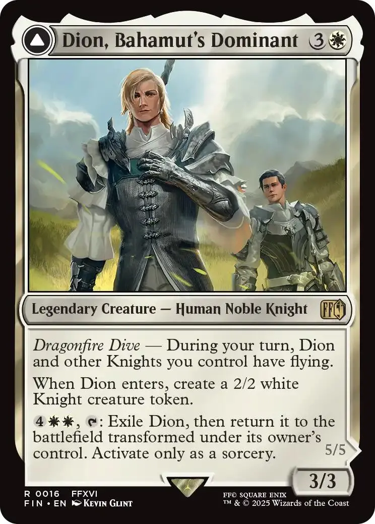 Dion, Bahamut's Dominant // Bahamut, Warden Of Light [Final Fantasy] 1