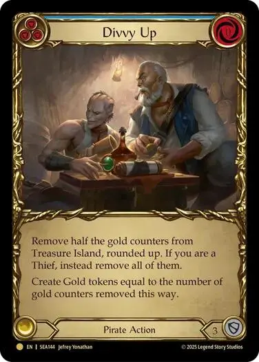 Divvy Up (Treasure) [Sea144] (High Seas)  Cold Foil 1