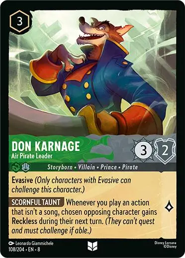 Don Karnage - Air Pirate Leader (108/204) [Reign Of Jafar] 1