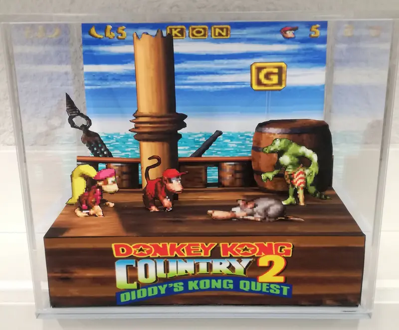 Donkey Kong Country 2 Cubic Diorama 1