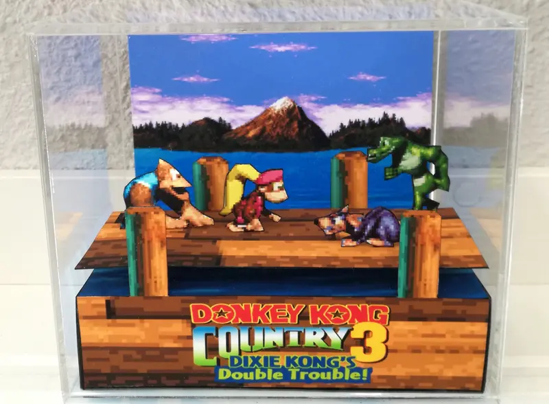 Donkey Kong Country 3 Cubic Diorama 1