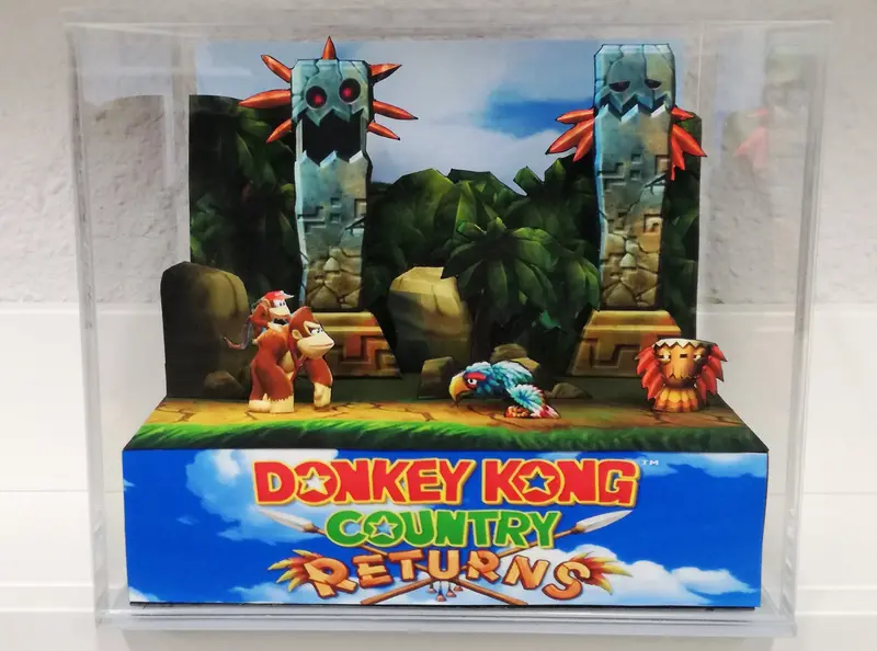 Donkey Kong Country Returns Cubic Diorama 1