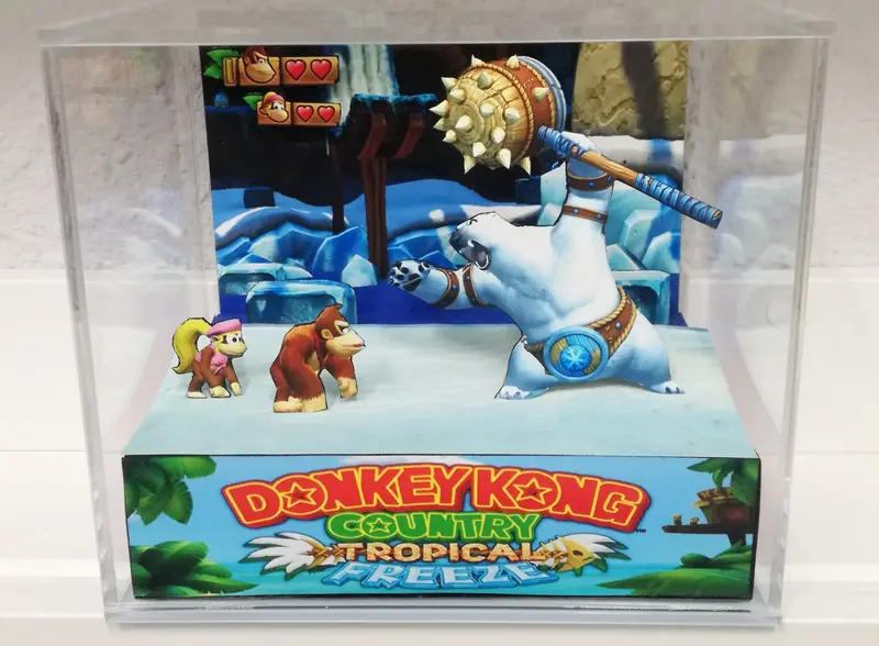 Donkey Kong Country Tropical Freeze Cubic Diorama 1