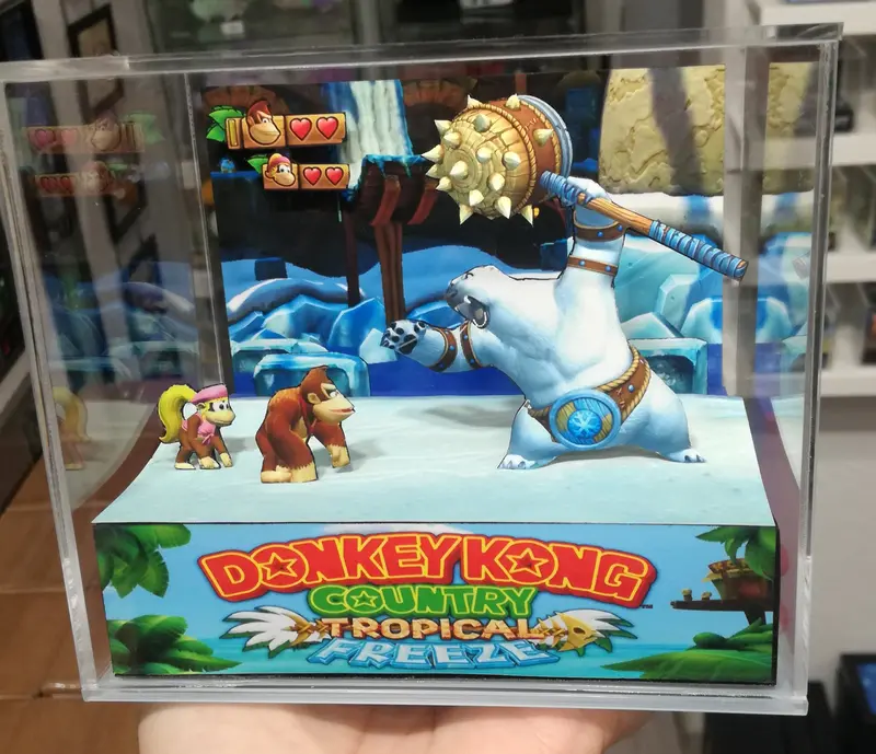 Donkey Kong Country Tropical Freeze Cubic Diorama 2