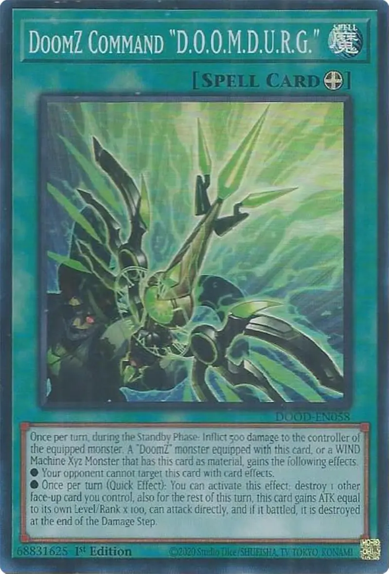 Doomz Command "D.O.O.M.D.U.R.G." [Dood-En058] Super Rare 1