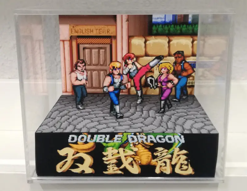 Double Dragon Arcade Cubic Diorama 1