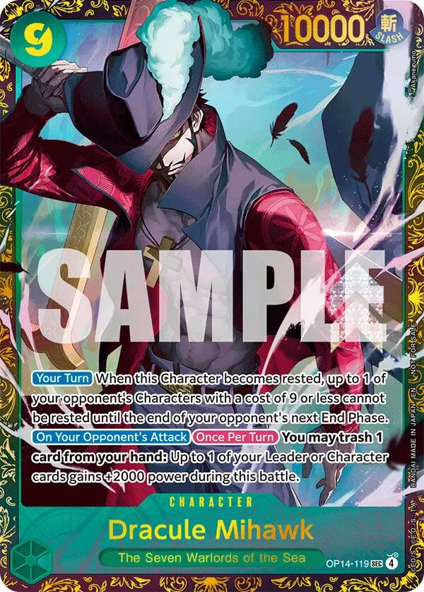 Dracule Mihawk - (Cs 26-27 Regionals Season 1) [One Piece Promotion Cards] 1