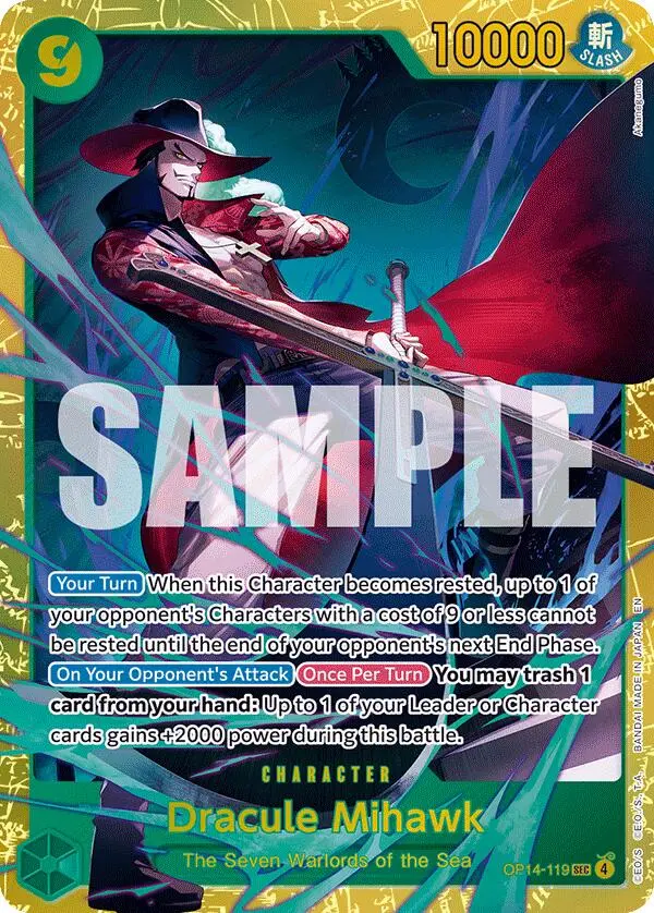 Dracule Mihawk (Op14-119) [The Azure Sea's Seven] 1