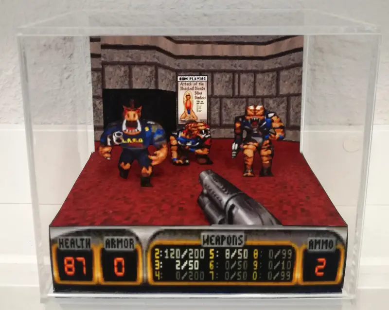 Duke Nukem 3D Cubic Diorama 1