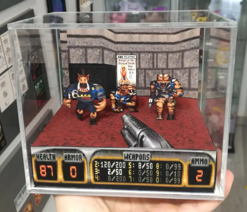Duke Nukem 3D Cubic Diorama 2