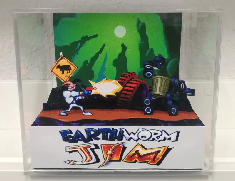 Earthworm Jim Cubic Diorama 1