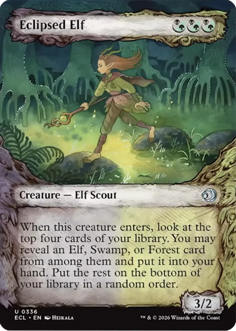 Eclipsed Elf (Showcase) [Lorwyn Eclipsed] 1