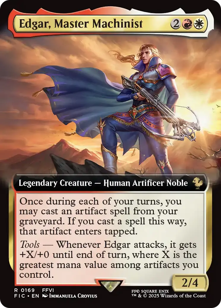 Edgar, Master Machinist (Extended Art) [Final Fantasy Commander] 1