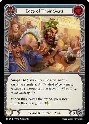 Edge Of Their Seats (Blue) [Sup203] (Super Slam)  Rainbow Foil 1