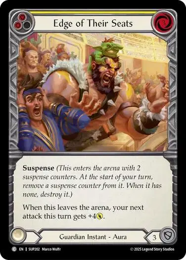 Edge Of Their Seats (Yellow) [Sup202] (Super Slam)  Rainbow Foil 1