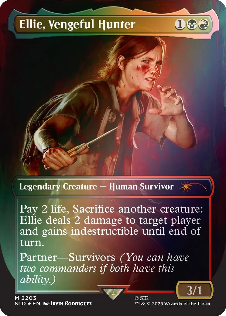 Ellie, Vengeful Hunter (Rainbow Foil) [Secret Lair Drop Series] 1