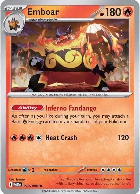 Emboar (013/086) [Scarlet & Violet: White Flare] 1